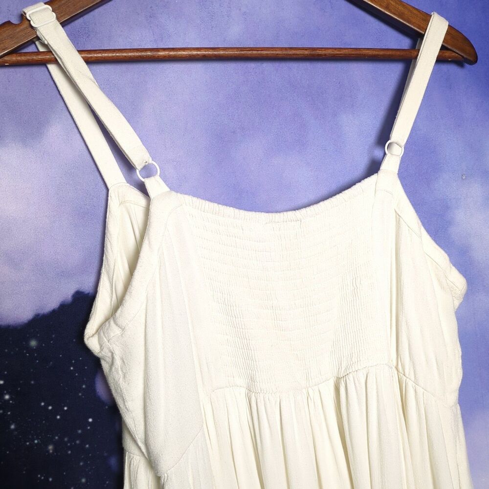 Torrid Babydoll Dress Plus Size 0 Ivory Cottage Minimalist Vacation Summer Fairy - Picture 4 of 11